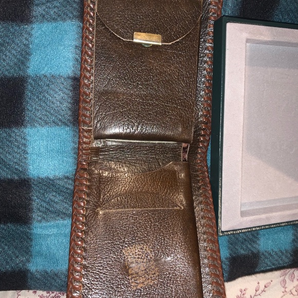 Hand Tooled leather braided Native American wallet with box - Picture 12 of 15